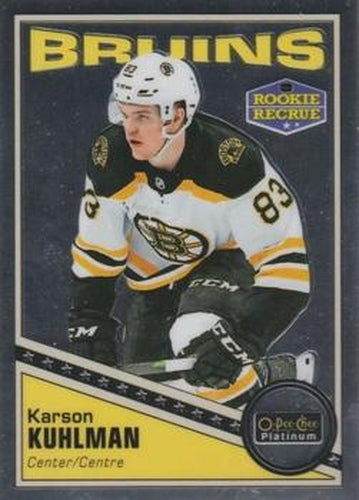 #R-69 Karson Kuhlman - Boston Bruins - 2019-20 O-Pee-Chee Platinum - Retro Hockey