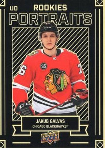#P-69 Jakub Galvas - Chicago Blackhawks - 2022-23 Upper Deck - UD Portraits Hockey