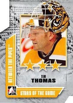 #69 Tim Thomas - Boston Bruins - 2008-09 In The Game Between The Pipes Hockey