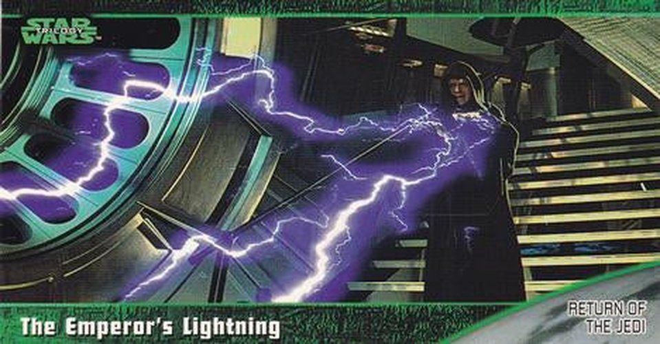 #69 The Emperor's Lightning - 1997 Topps Widevision Star Wars Trilogy