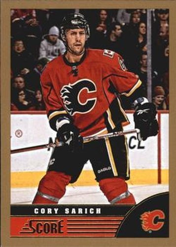 #69 Cory Sarich - Calgary Flames - 2013-14 Score - Gold Hockey