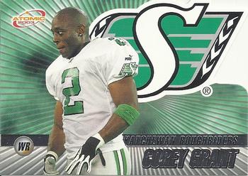 #69 Corey Grant - Saskatchewan Roughriders - 2003 Pacific Atomic CFL Football