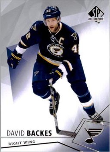 #69 David Backes - St. Louis Blues - 2015-16 SP Authentic Hockey