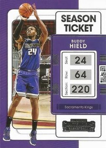 #69 Buddy Hield - Sacramento Kings - 2021-22 Panini Contenders Basketball