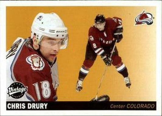 #69 Chris Drury - Colorado Avalanche - 2002-03 Upper Deck Vintage Hockey