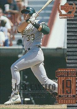 #69 Jose Canseco - Oakland Athletics / Tampa Bay Devil Rays - 1999 Upper Deck Century Legends Baseball