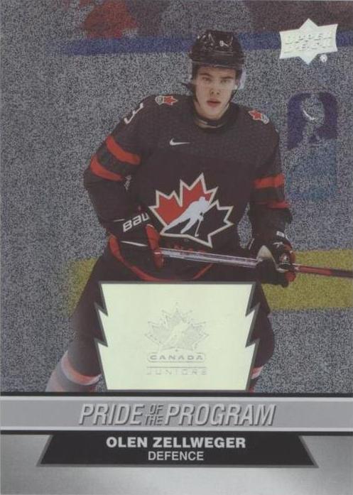 #69 Olen Zellweger - Canada - 2023 Upper Deck Team Canada Juniors - Patterned Foilboard Hockey
