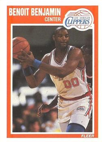 #69 Benoit Benjamin - Los Angeles Clippers - 1989-90 Fleer Basketball