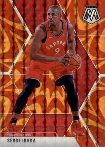 #69 Serge Ibaka - Toronto Raptors - 2019-20 Panini Mosaic - Reactive Orange Basketball