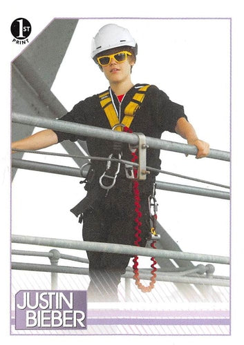 #69 Visiting Auckland, New Zealand for only one da - 2010 Panini Justin Bieber