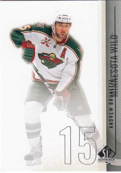 #69 Andrew Brunette - Minnesota Wild - 2010-11 SP Authentic Hockey
