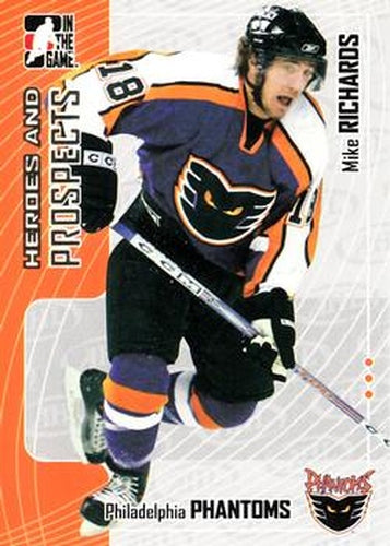#69 Mike Richards - Philadelphia Phantoms - 2005-06 In The Game Heroes and Prospects Hockey