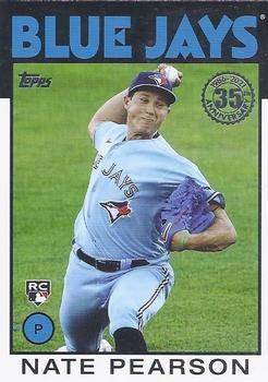 #86B-69 Nate Pearson - Toronto Blue Jays - 2021 Topps - 1986 Topps Baseball 35th Anniversary Series One Baseball