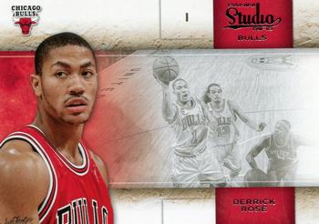 #69 Derrick Rose - Chicago Bulls - 2009-10 Panini Studio Basketball