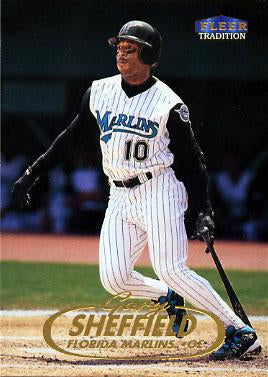 #6 Gary Sheffield - Florida Marlins - 1998 Fleer Tradition Baseball