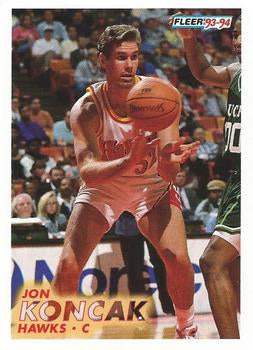 #6 Jon Koncak - Atlanta Hawks - 1993-94 Fleer Basketball