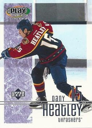 #6 Dany Heatley - Atlanta Thrashers - 2001-02 Upper Deck Playmakers Hockey
