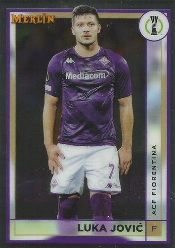 #6 Luka Jovi - Fiorentina - 2022-23 Merlin Chrome UEFA Club Competitions Soccer