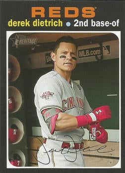 #6 Derek Dietrich - Cincinnati Reds - 2020 Topps Heritage Baseball