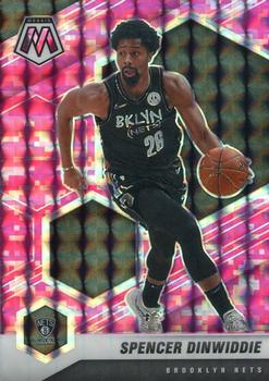 #6 Spencer Dinwiddie - Brooklyn Nets - 2020-21 Panini Mosaic - Mosaic Camo Pink Basketball