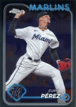 #6 Eury Pérez - Miami Marlins - 2024 Topps Chrome Baseball