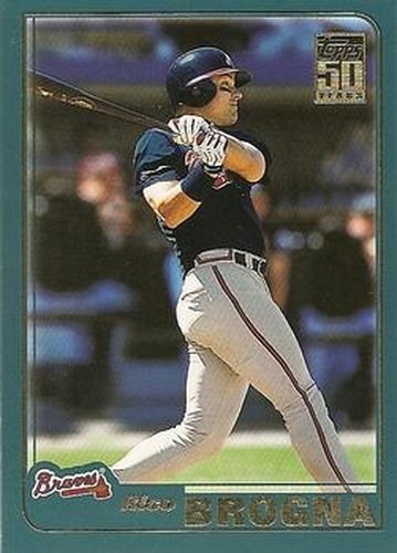#T6 Rico Brogna - Atlanta Braves - 2001 Topps Traded & Rookies Baseball