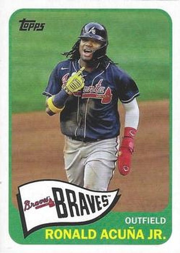 #T65-6 Ronald Acuña Jr. - Atlanta Braves - 2021 Topps - 1965 Topps Redux Baseball