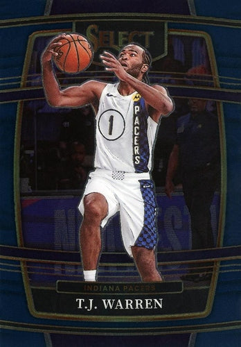 #6 T.J. Warren - Indiana Pacers - 2021-22 Panini Select - Blue Basketball