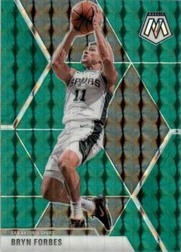 #6 Bryn Forbes - San Antonio Spurs - 2019-20 Panini Mosaic - Green Prizm Basketball