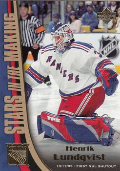 #SM6 Henrik Lundqvist - New York Rangers - 2005-06 Upper Deck - Stars in the Making Hockey