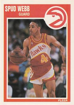 #6 Spud Webb - Atlanta Hawks - 1989-90 Fleer Basketball