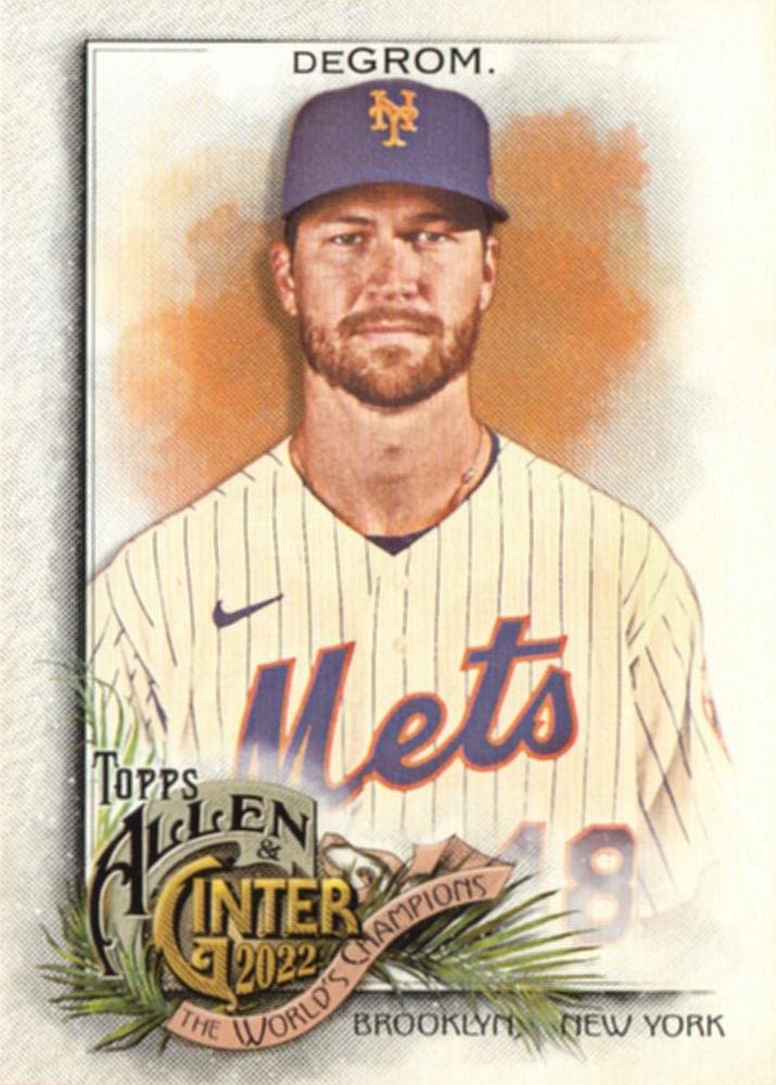 #6 Jacob deGrom - New York Mets - 2022 Topps Allen & Ginter Baseball