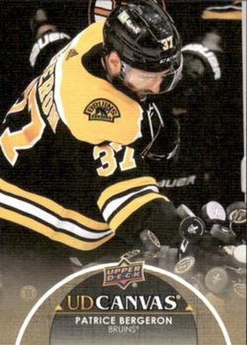 #C6 Patrice Bergeron - Boston Bruins - 2021-22 Upper Deck - UD Canvas Hockey