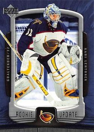 #6 Kari Lehtonen - Atlanta Thrashers - 2005-06 Upper Deck Rookie Update Hockey