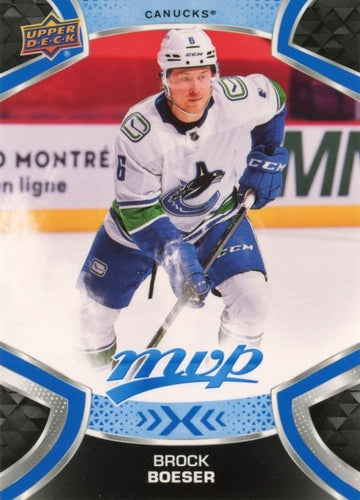 #6 Brock Boeser - Vancouver Canucks - 2021-22 Upper Deck MVP - Blue Hockey