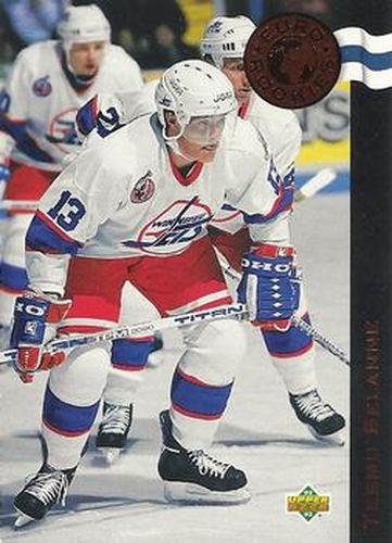 #ER6 Teemu Selanne - Winnipeg Jets - 1992-93 Upper Deck - Euro-Rookies Hockey