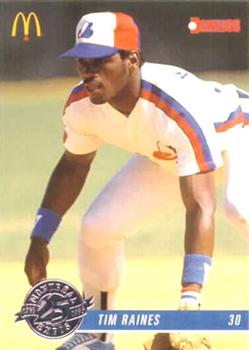 #6 Tim Raines - Montreal Expos - 1993 Donruss McDonald's Montreal Expos 25th Anniversary Baseball