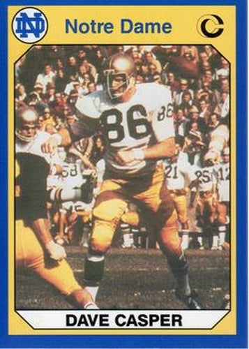 #6 Dave Casper - Notre Dame Fighting Irish - 1990 Collegiate Collection Notre Dame Football