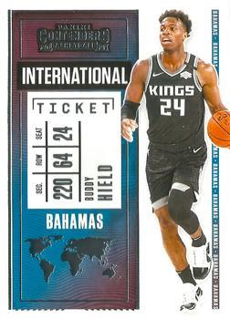 #6 Buddy Hield - Sacramento Kings - 2020-21 Panini Contenders - International Ticket Basketball
