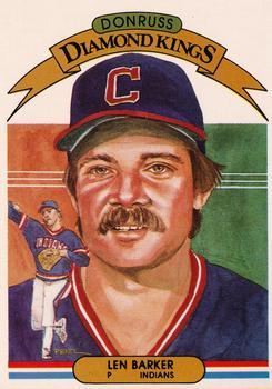 #6 Len Barker - Cleveland Indians - 1982 Donruss Baseball