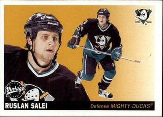 #6 Ruslan Salei - Anaheim Mighty Ducks - 2002-03 Upper Deck Vintage Hockey