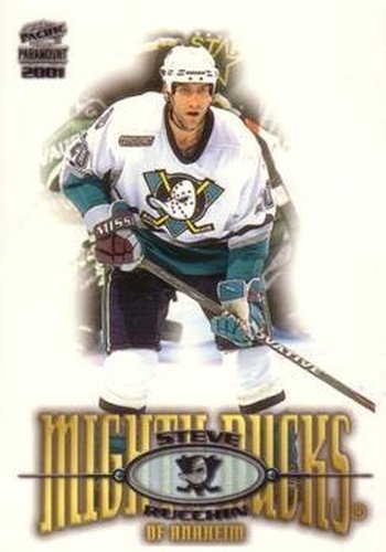 #6 Steve Rucchin - Anaheim Mighty Ducks - 2000-01 Pacific Paramount Hockey