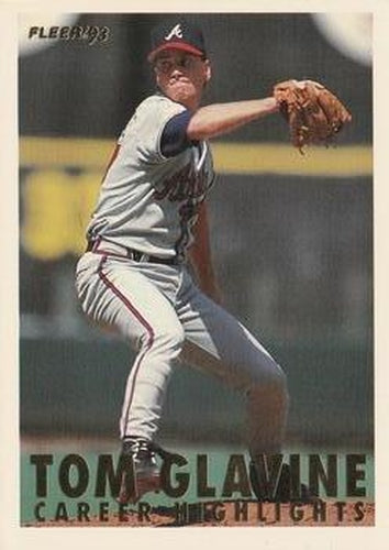 #6 Tom Glavine - Atlanta Braves - 1993 Fleer - Tom Glavine Career Highlights Baseball