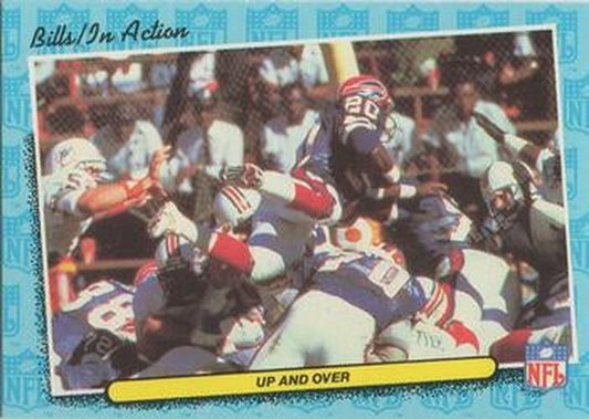 #6 Up and Over 1986 schedule - Buffalo Bills - 1986 Fleer Team Action Football