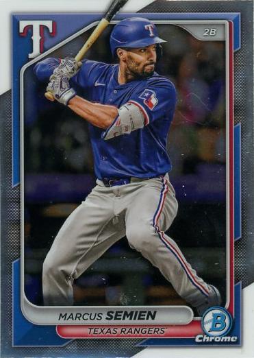 #6 Marcus Semien - Texas Rangers - 2024 Bowman Chrome Baseball