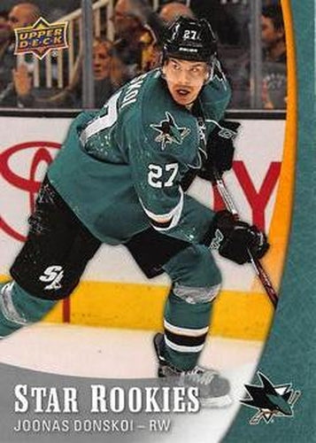 #6 Joonas Donskoi - San Jose Sharks - 2015-16 Upper Deck Star Rookies Hockey