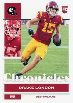 #6 Drake London - USC Trojans - 2022 Panini Chronicles Draft Picks Football