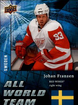 #AW6 Johan Franzen - Detroit Red Wings - 2009-10 Upper Deck - All World Team Hockey