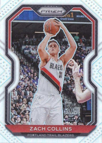 #6 Zach Collins - Portland Trail Blazers - 2020-21 Panini Prizm - Silver Prizms Basketball