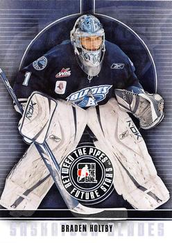 #6 Braden Holtby - Saskatoon Blades - 2008-09 In The Game Between The Pipes Hockey
